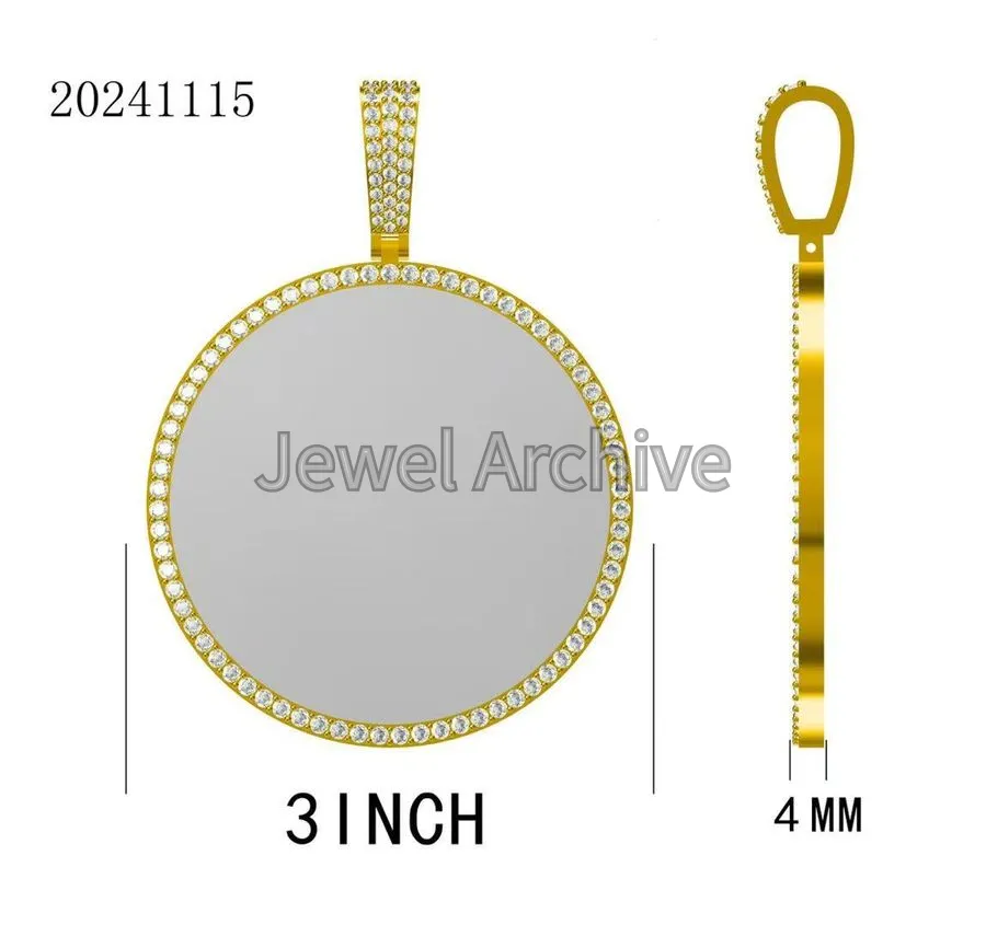 3inch mmemories pendant