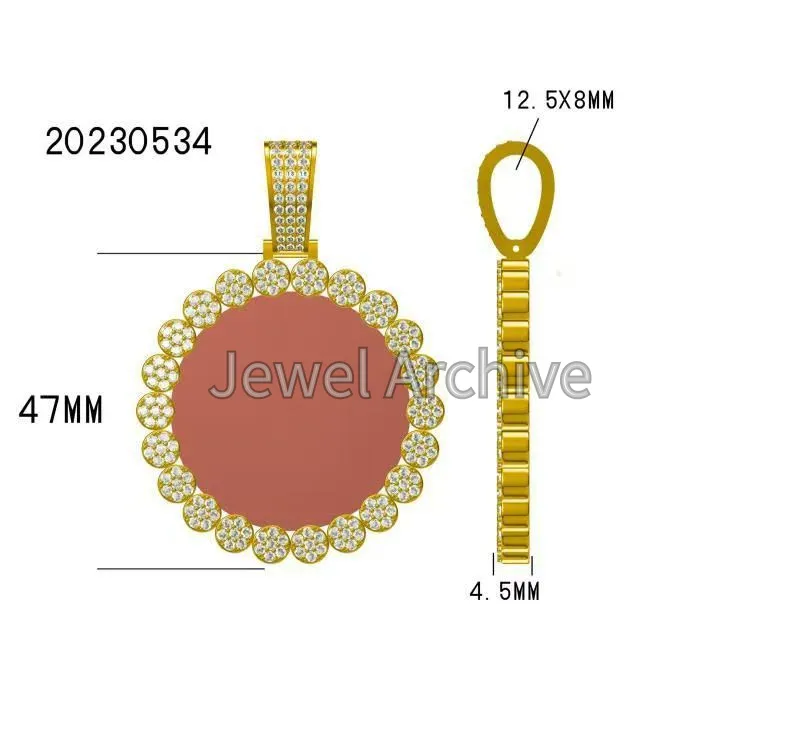 47mm mmemories pendant