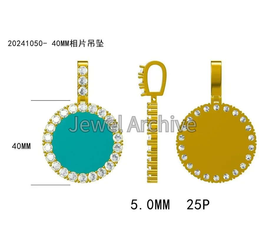 40mm  mmemories pendant  50pointer