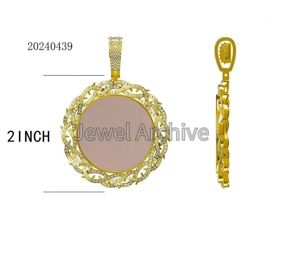 40mm memories pendant
