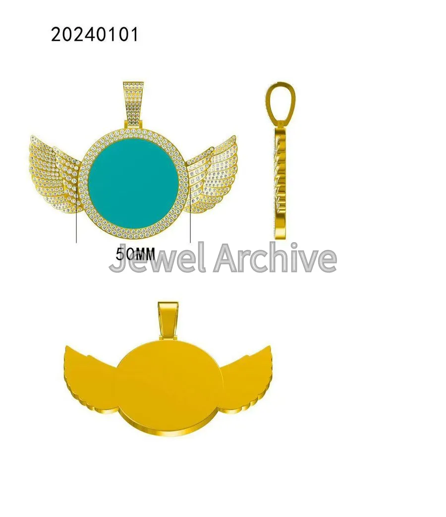 wing memories pendant