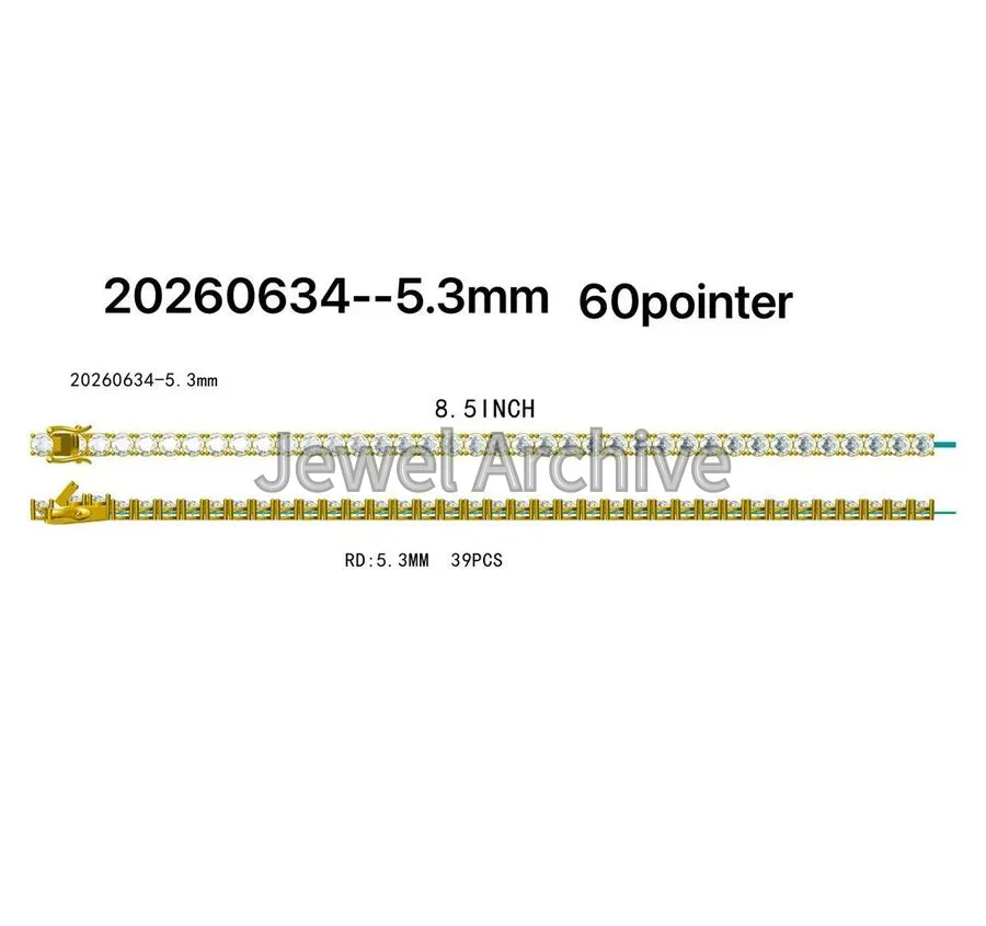 60pointer tennis chain tennis bracelet