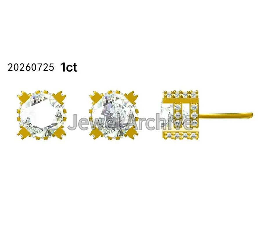 Earring-ice sides-1ct