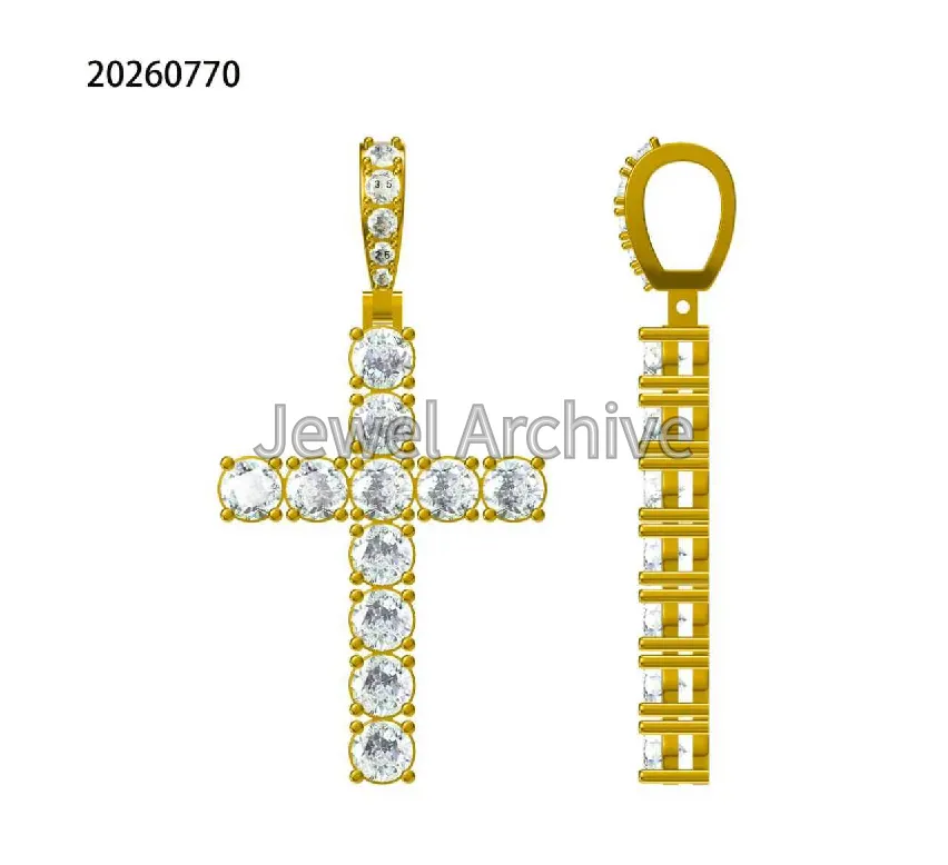 CROSS PENDNAT-4mm stone