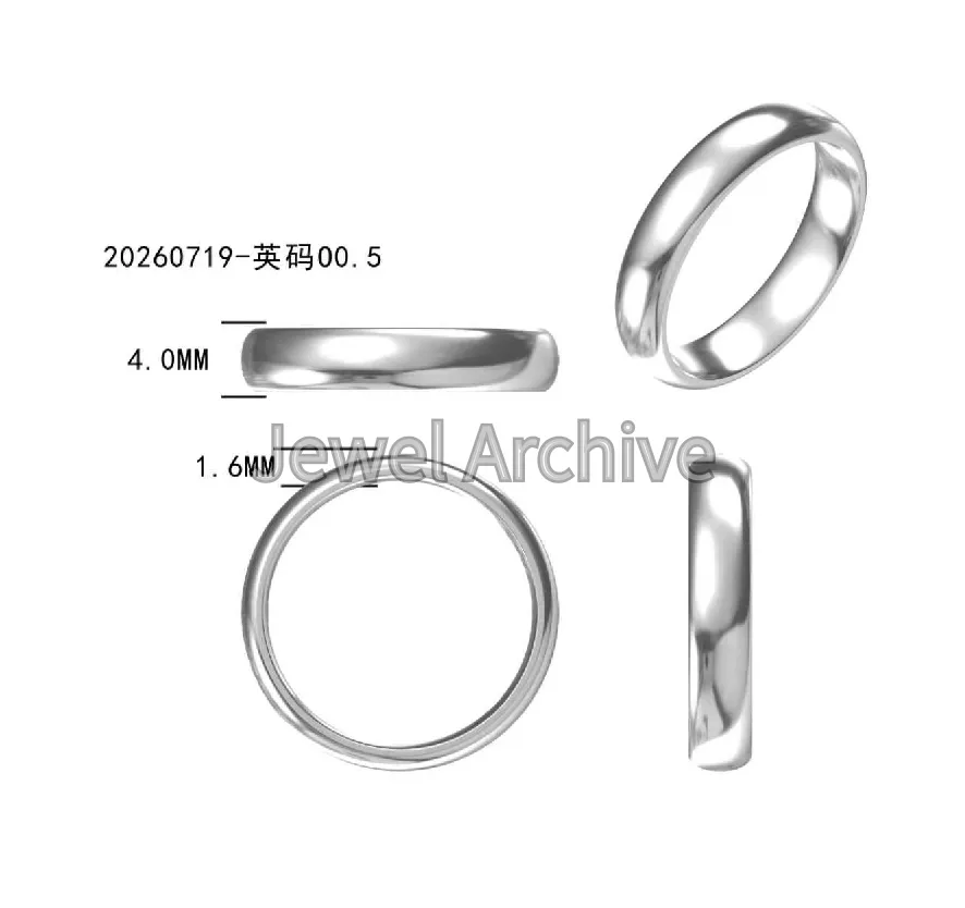 4mm man ring-plain